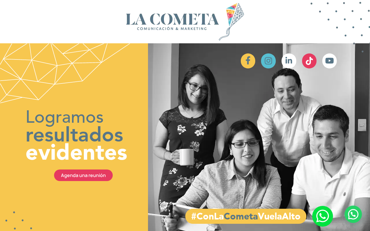 Screenshot of lacometa.pe