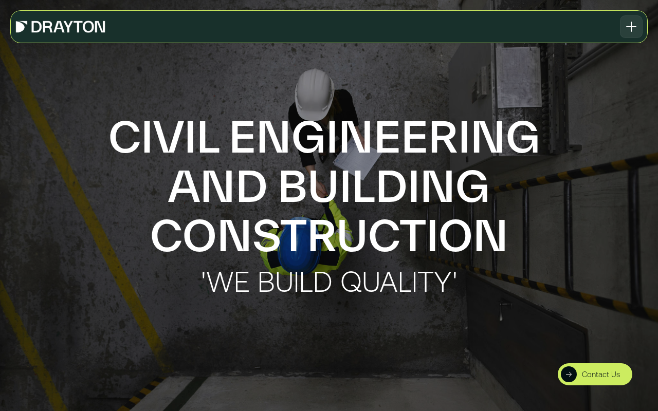 Screenshot of draytonconstruction.co.uk