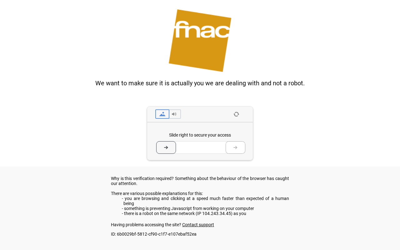 Screenshot of fnac.com