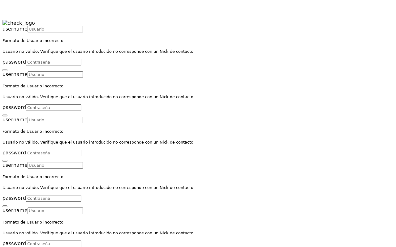Screenshot of preproduccion.checkjc.com