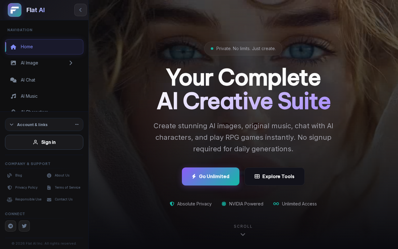 Screenshot of flatai.org