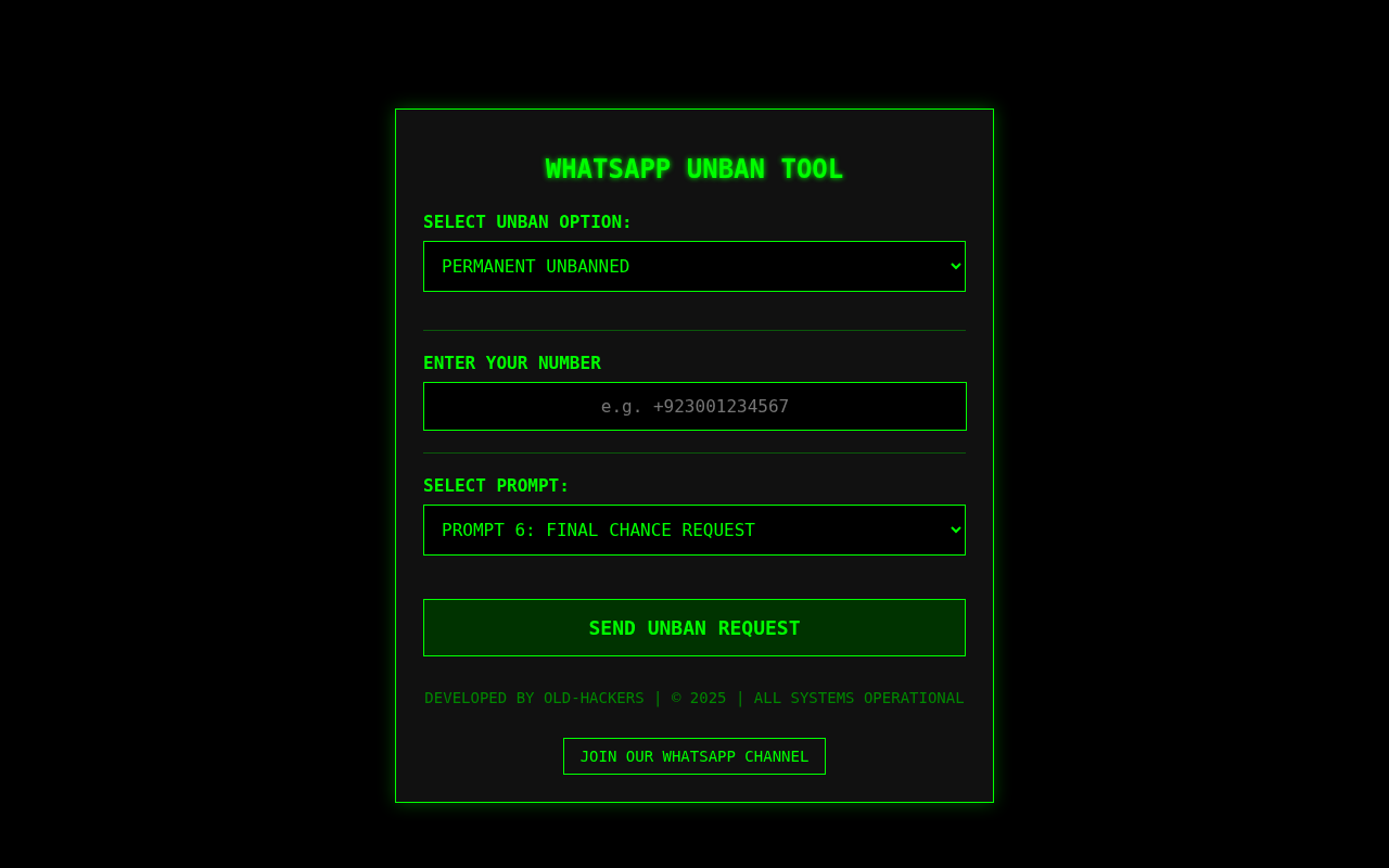 Screenshot of wp-unban-tool.vercel.app