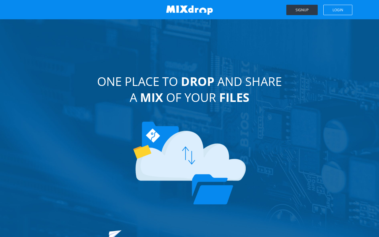 Screenshot of miiiixdrop.net