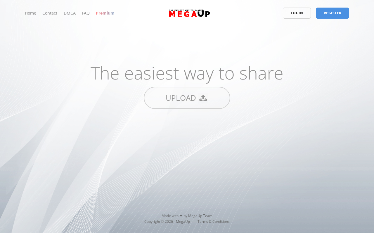 Screenshot of megaup.net