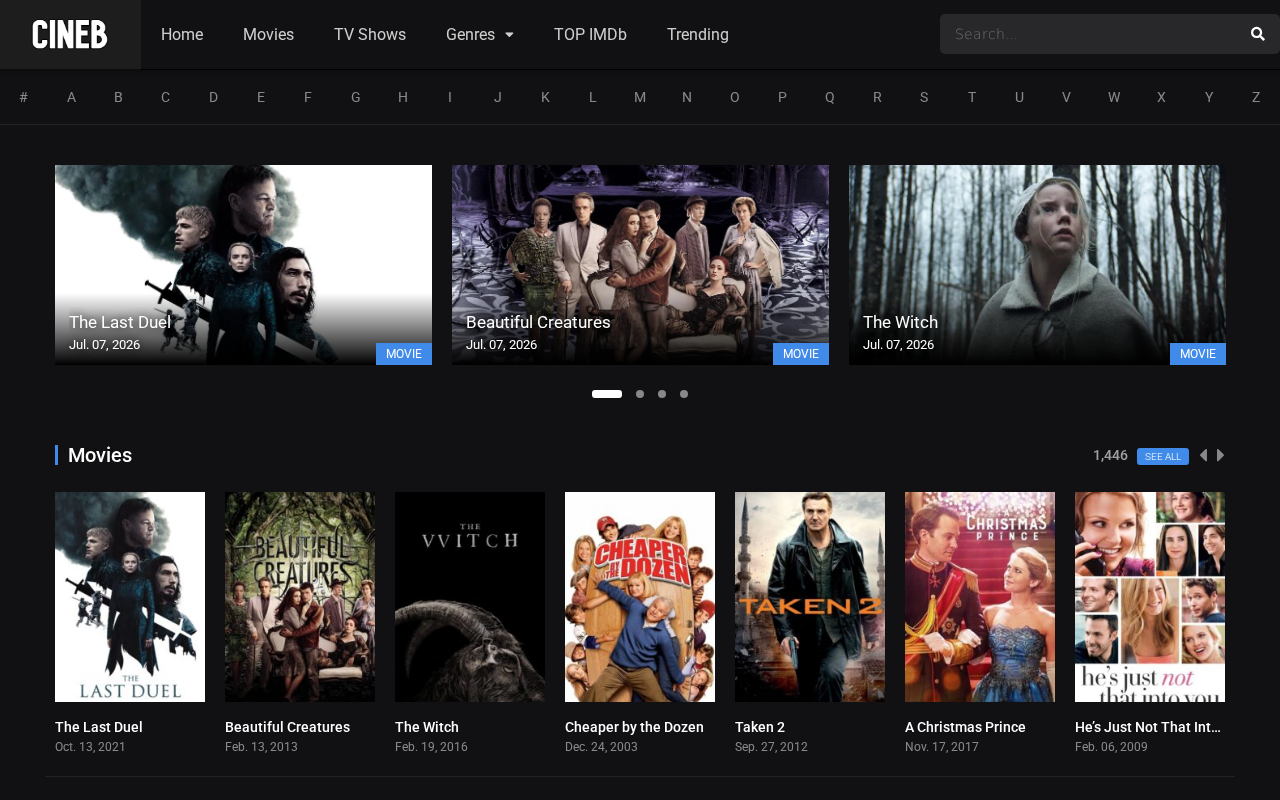 Screenshot of cineb.lol