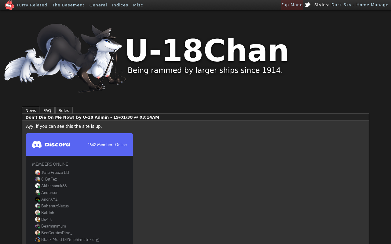 Captured page preview of u18chan.com