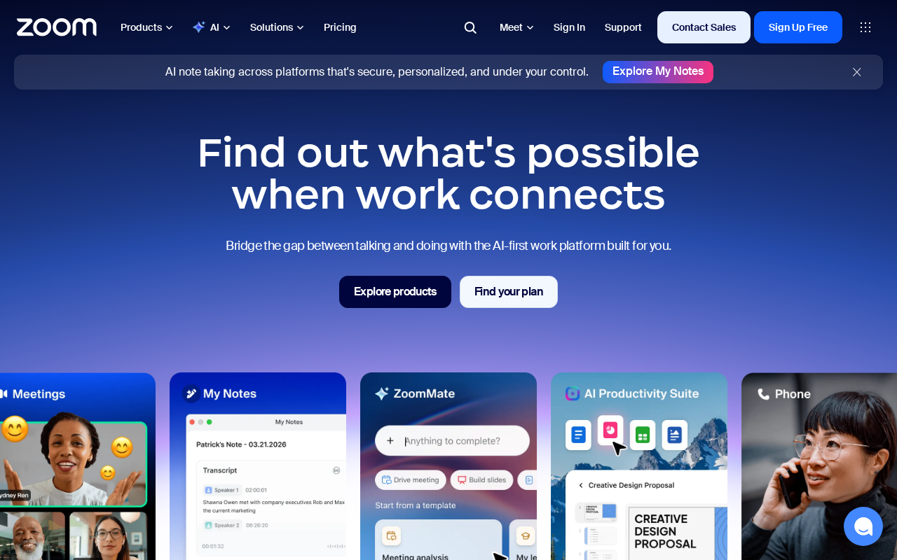 Screenshot of us05web.zoom.us