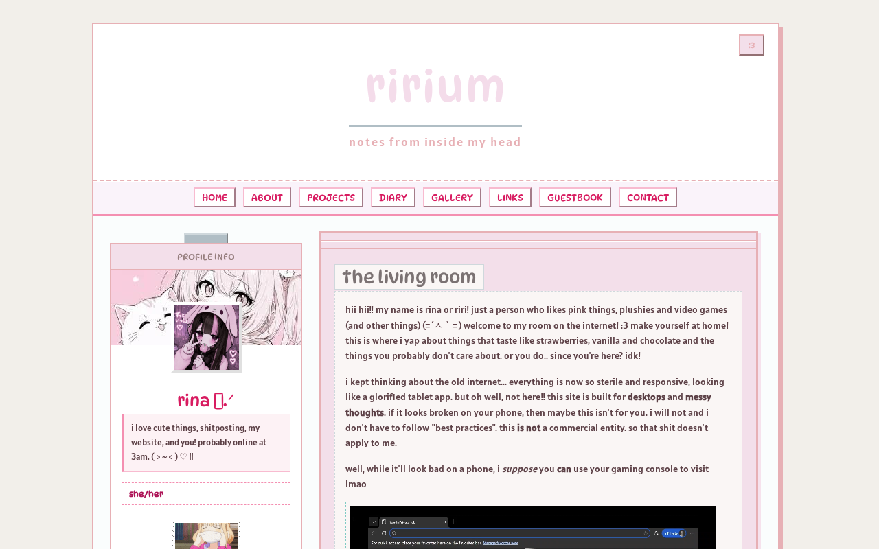Captured page preview of riri.my