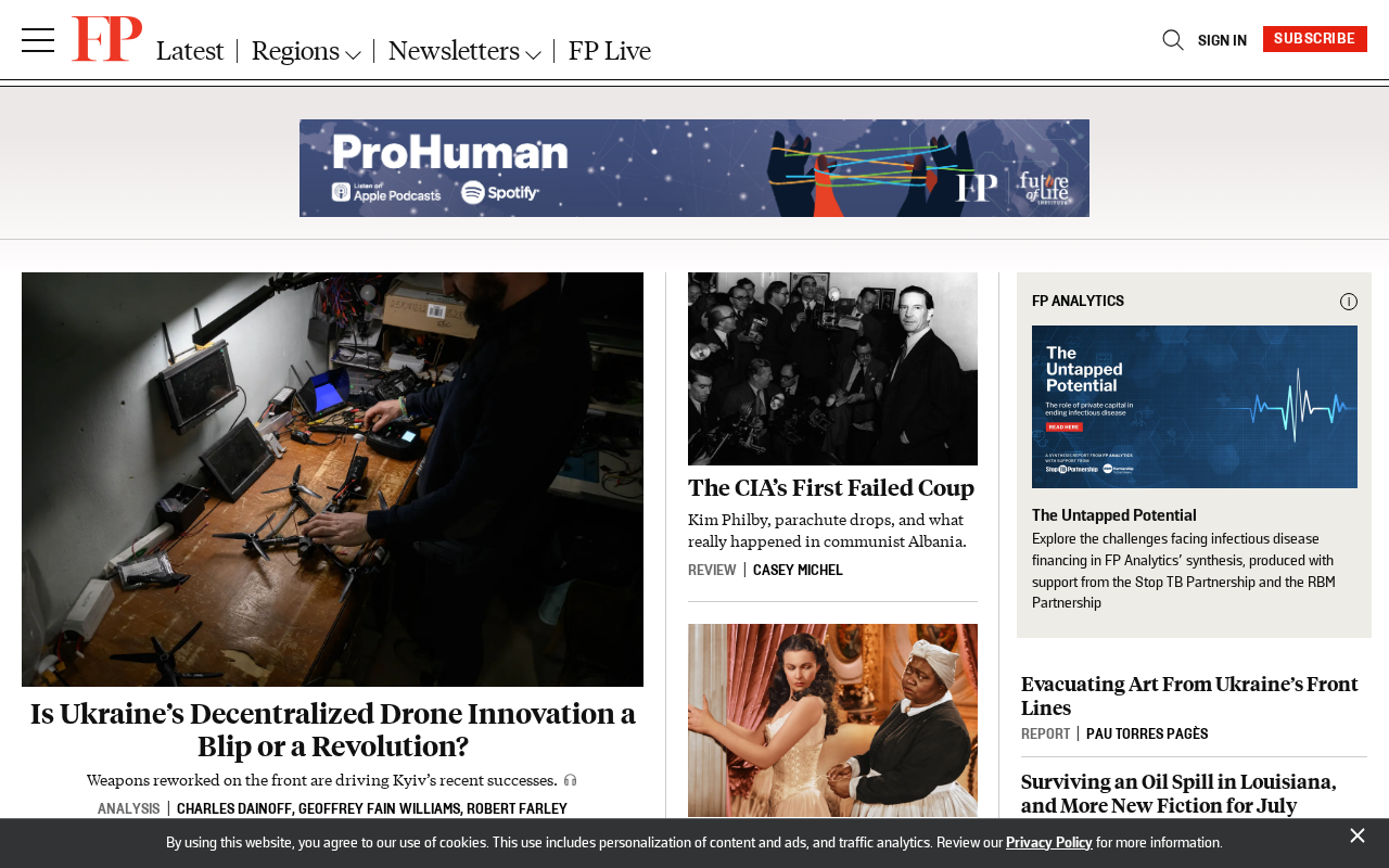 Screenshot of foreignpolicy.com