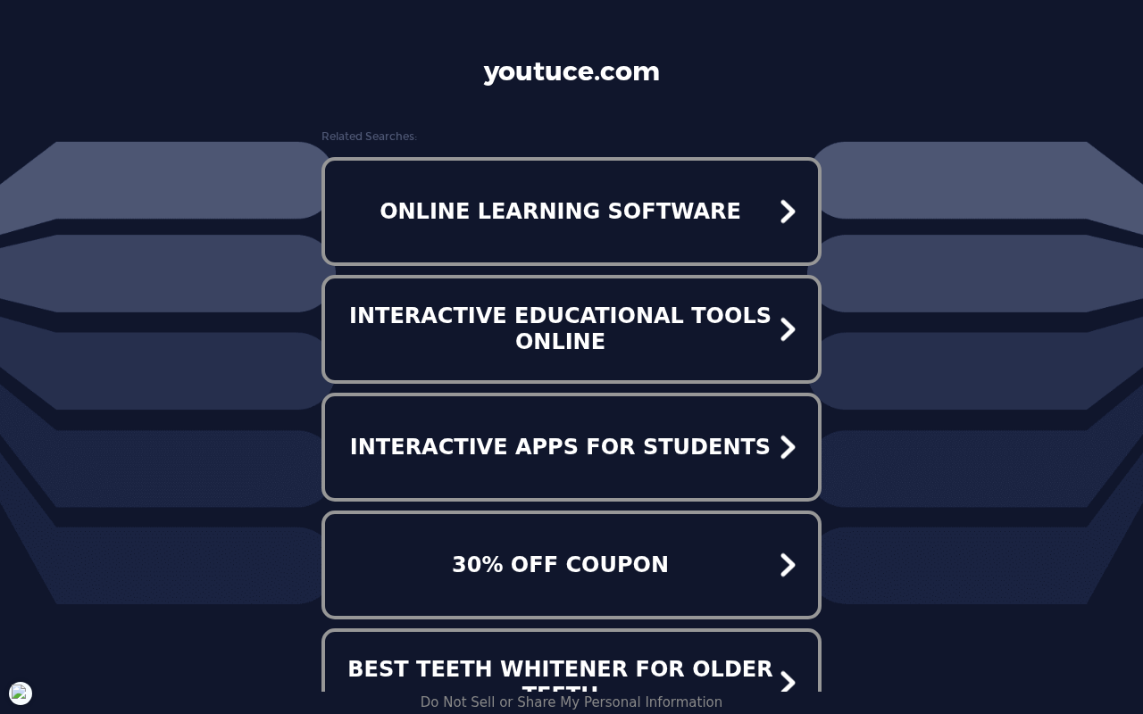 Screenshot of youtuce.com