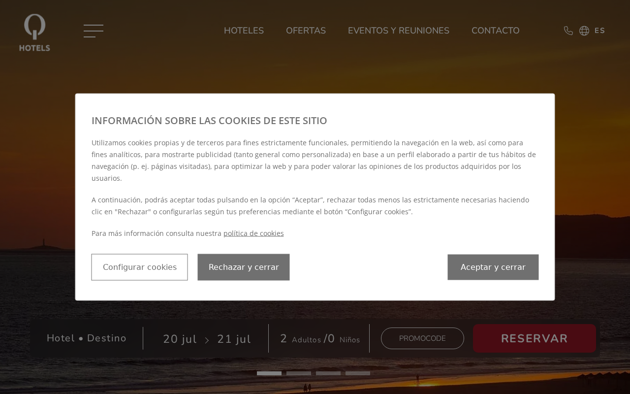 Captured page preview of qhotels.es