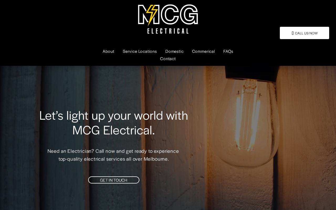 Screenshot of mcgelectrical.com.au