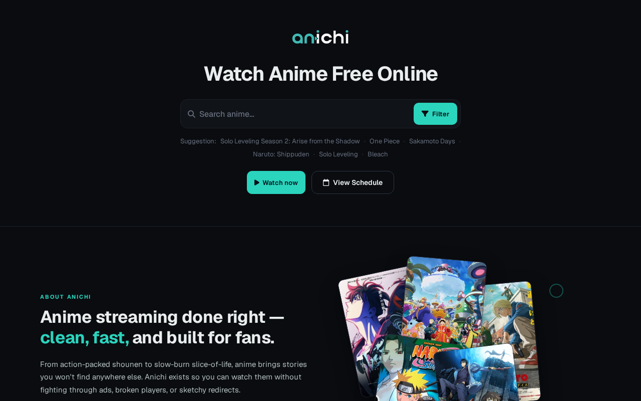 Screenshot of anichi.to