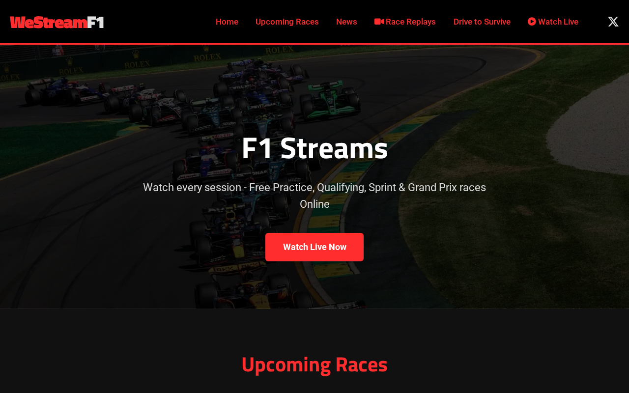 Screenshot of westreamf1.com