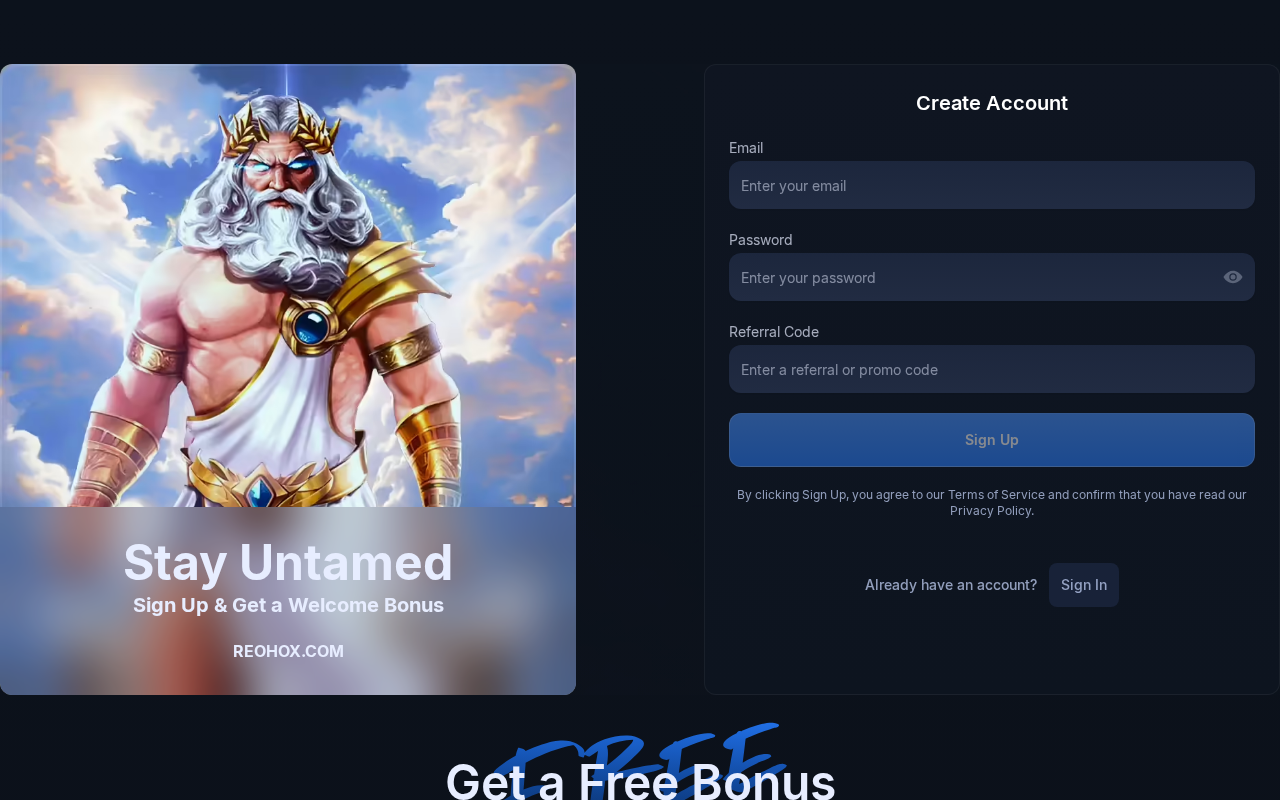 Screenshot of reohox.com