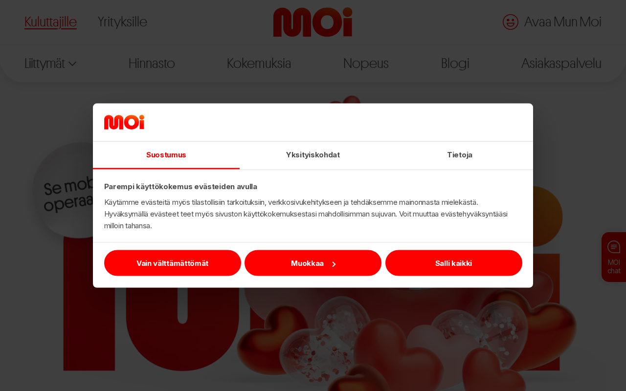 Screenshot of www.moi.fi