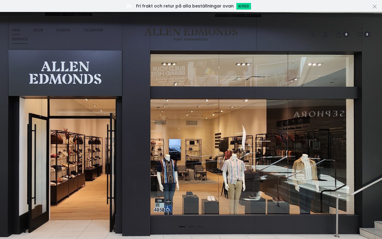 Screenshot of www.allen-edmonds.com.se