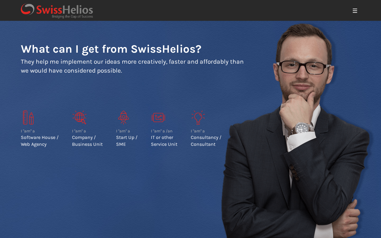 Screenshot of swisshelios.com