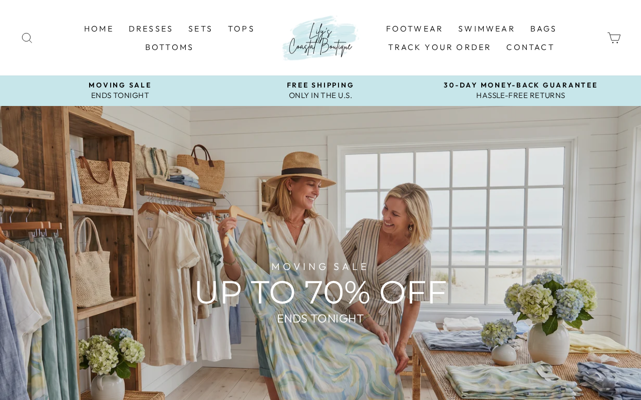 Screenshot of lilyscoastalboutique.com