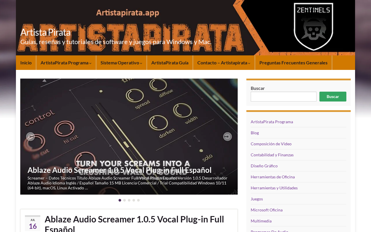 Screenshot of artistapirata.app