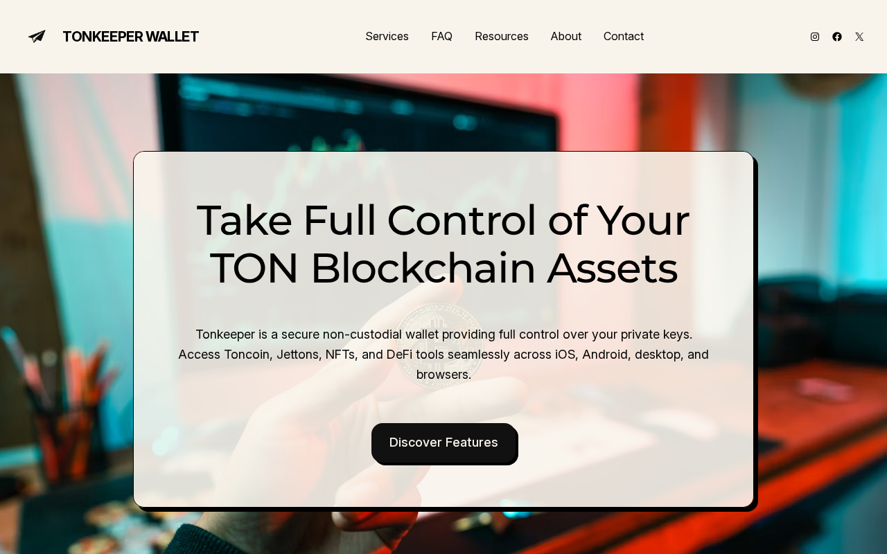 Screenshot of ton-keeper.org