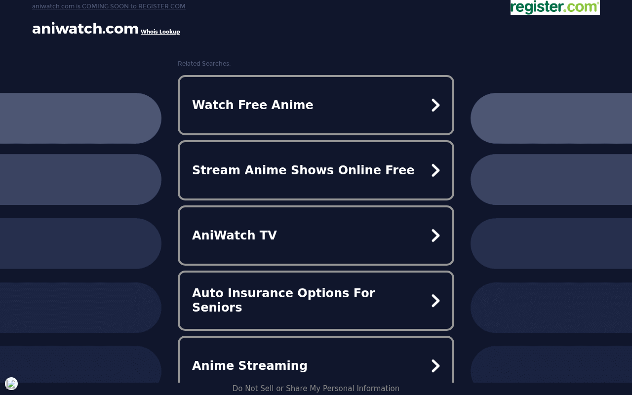 Screenshot of aniwatch.com