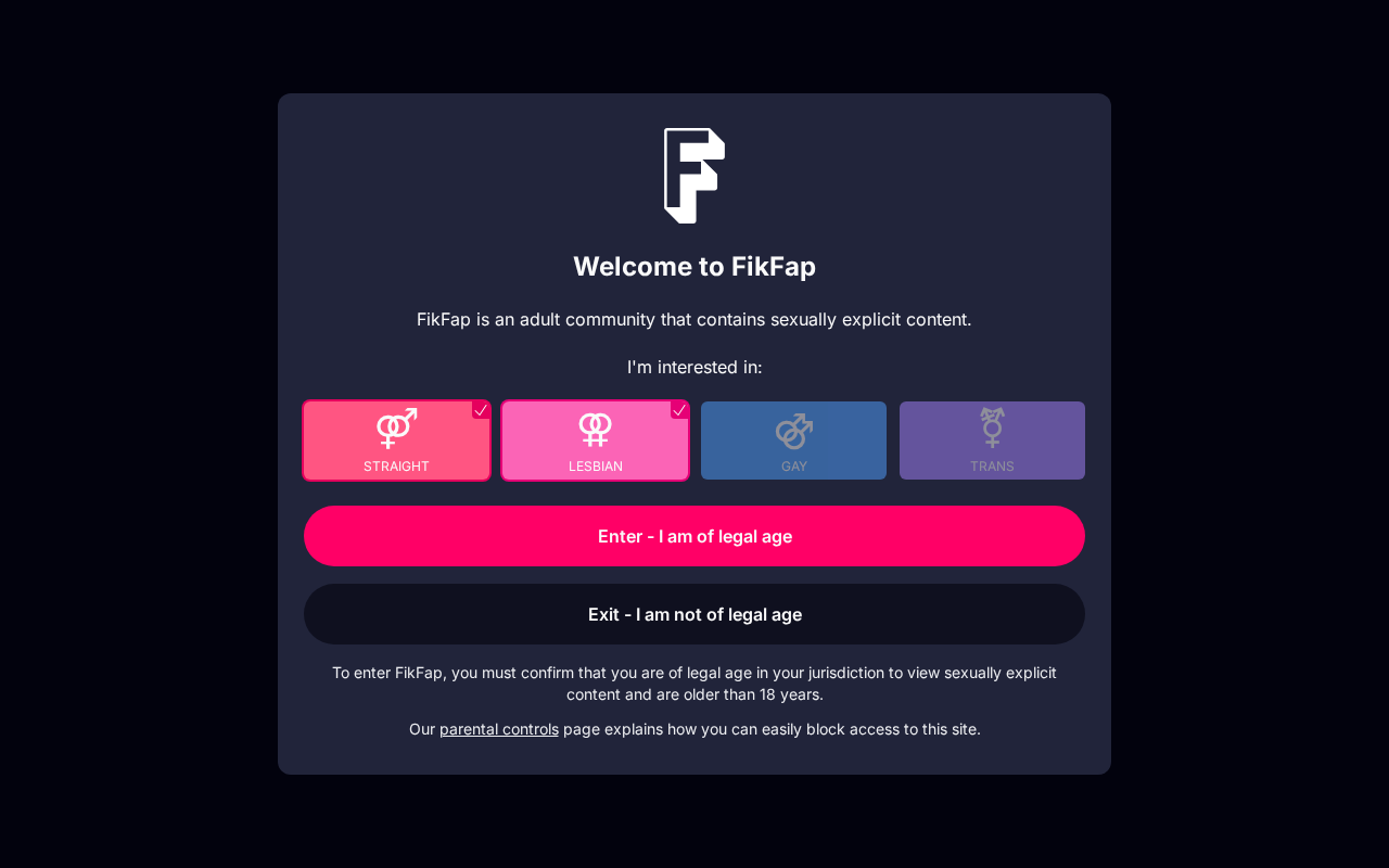 Screenshot of fikfap.com