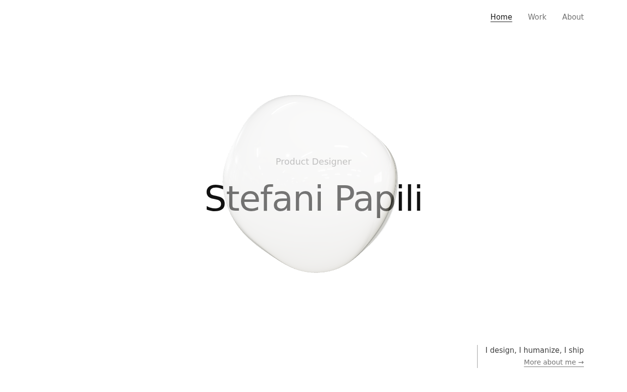 Screenshot of stefanipapili.com