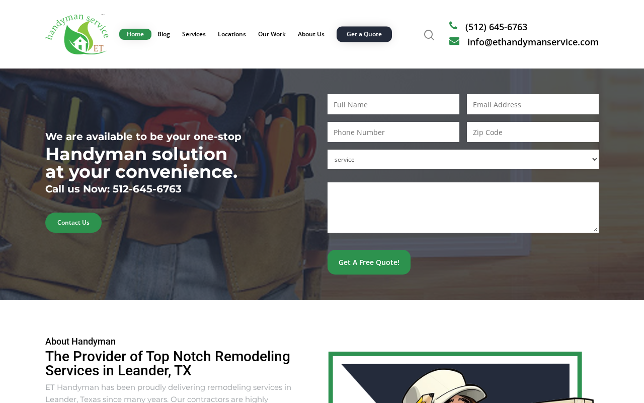 Screenshot of ethandymanservice.com