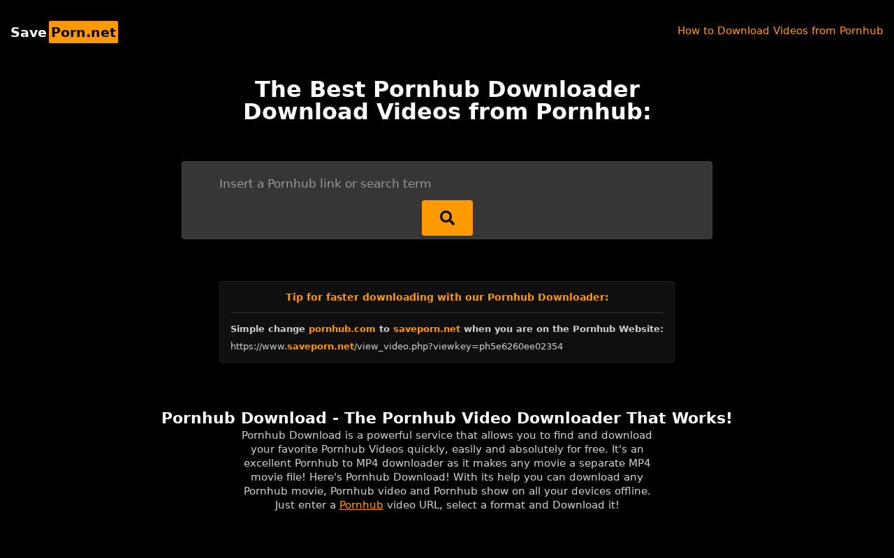 Screenshot of saveporn.net