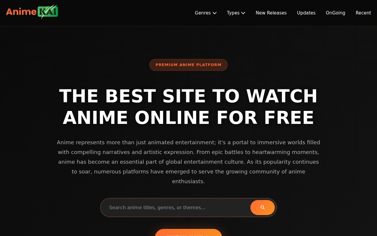 Screenshot of animekai.buzz