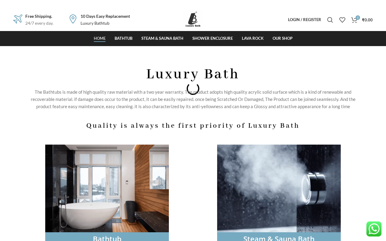 Screenshot of luxurybath.in