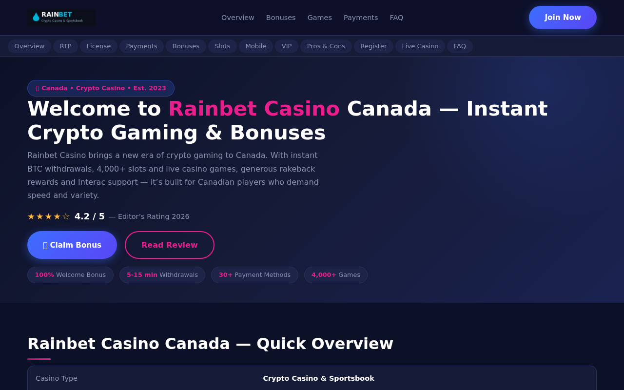 Screenshot of rainbet-casino1.org