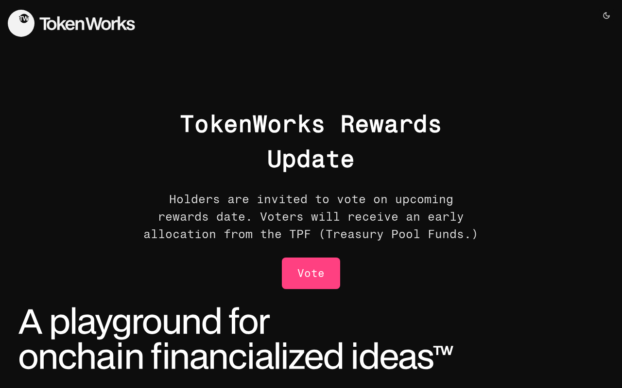 Screenshot of vote-tokensworks-net.pages.dev