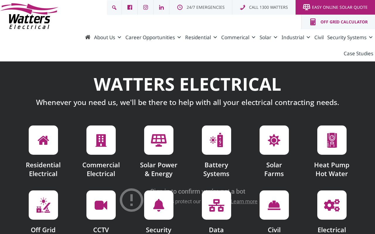 Screenshot of watters.com.au