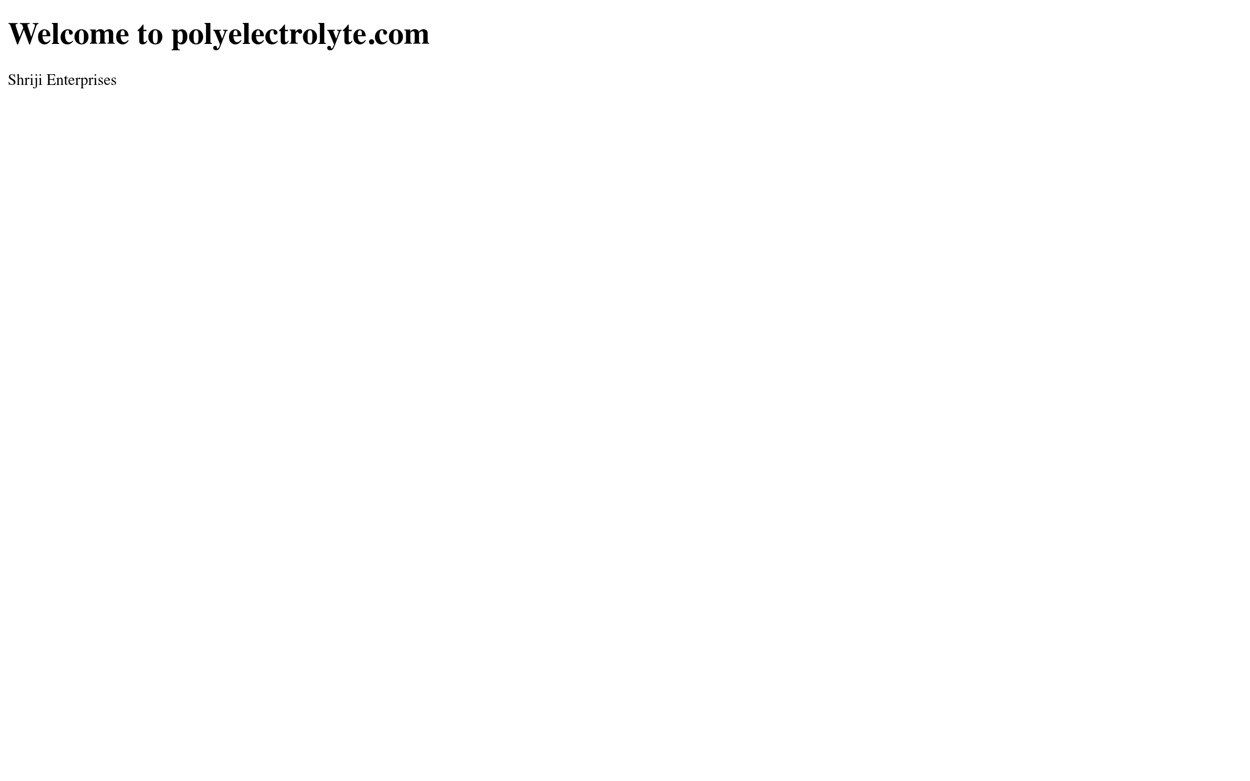 Screenshot of polyelectrolyte.com