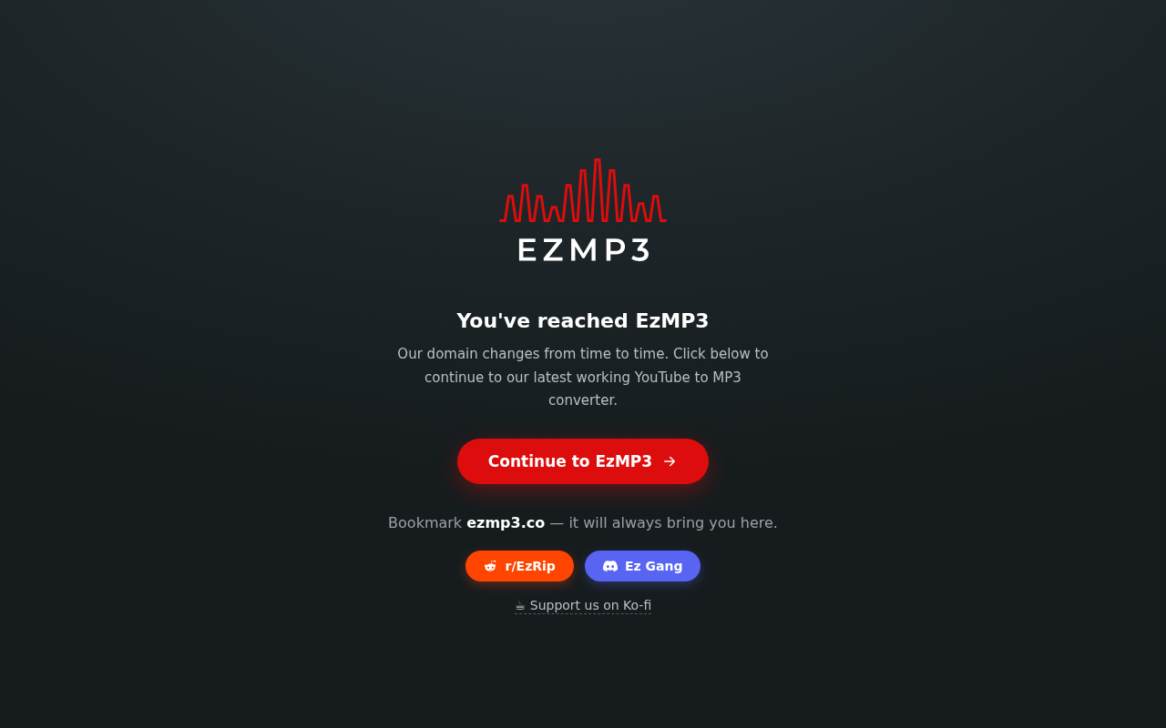 Screenshot of ezmp3.co