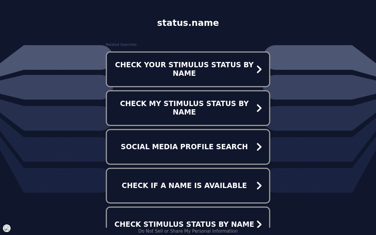 Screenshot of status.name