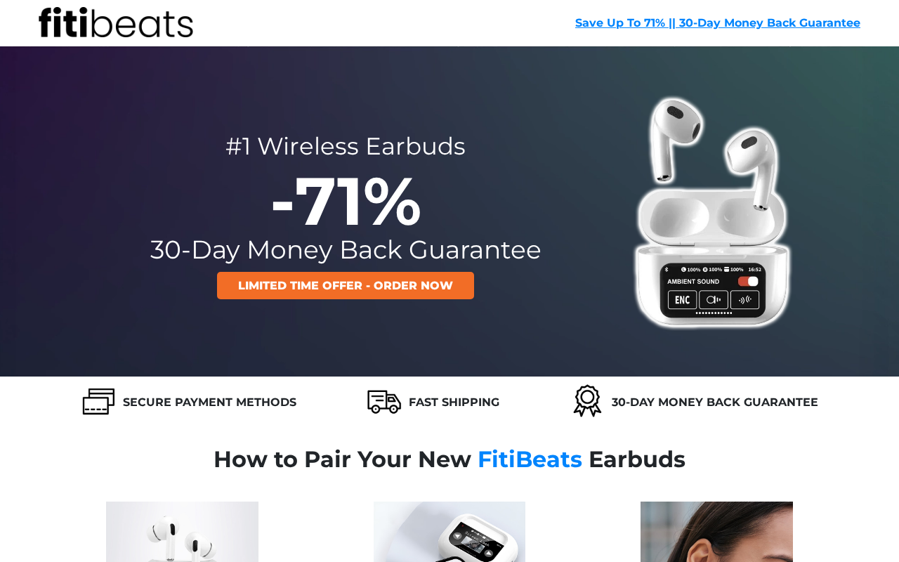 Screenshot of fitibeatsbuds.com