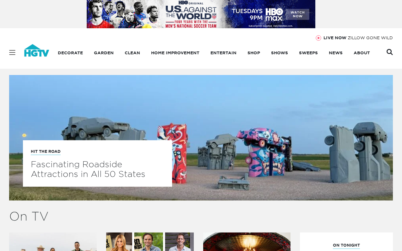 Screenshot of hgtv.com