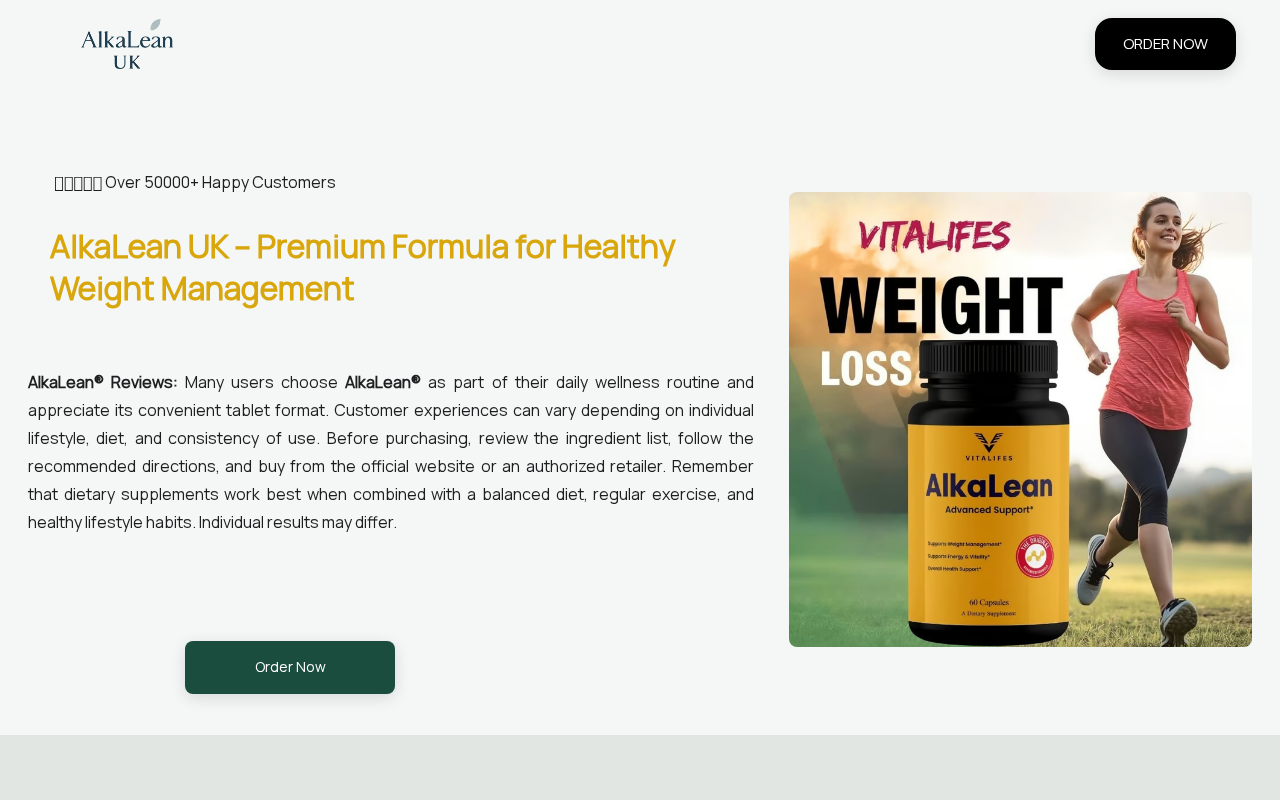 Screenshot of alkalean.co.uk